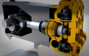 DS High Pressure Piston Pump Principle Animation Demonstration